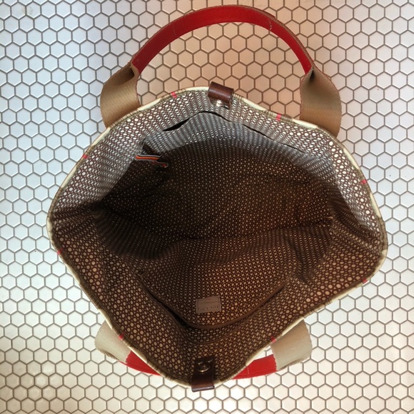 Oral Kiely Red Flower Tote - Picture 6 of 8